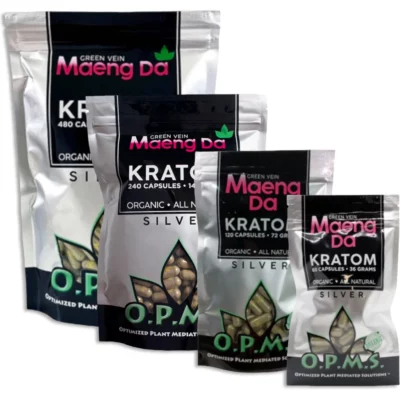 opms silver maeng da kratom capsules.