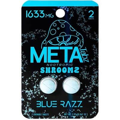 Meta Tabz Nootropic Shroomz Tablets 2pc 1633mg - Blue Razz
