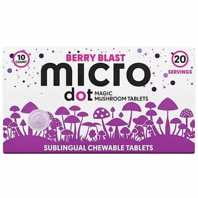 Microdot Magic Mushroom Tablets 10pc - Berry Blast