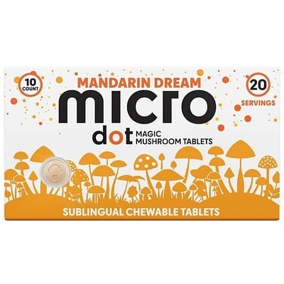 Microdot Magic Mushroom Tablets 10pc - Mandarin Dream