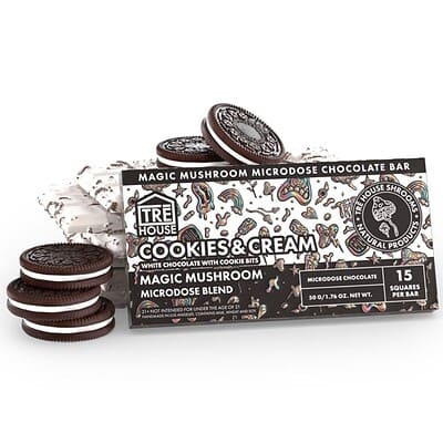 TRĒ House Mushroom Chocolate Bar Cookies & Cream